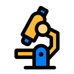 microscope fill color icon