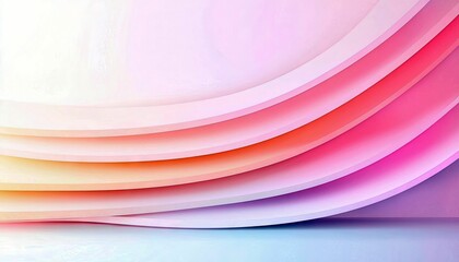 Abstract background with flowing waves of pastel colors, soft lighting, and a sense of gentle movement.