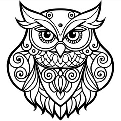 Elegant Ornament Collection: An exquisite assortment of black, swirling, stylized ornament designs, capturing the essence of refined grace and artistic charm.	