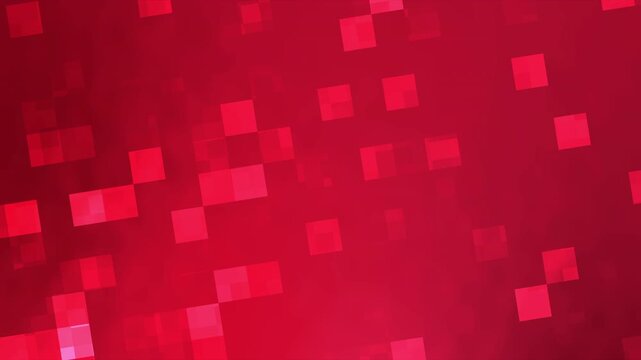 Red background square pattern animation