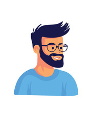 portrait of happy smiling young man