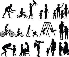 E. Hand drawn Flat ballroom dancing Silhouette