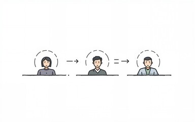 Line icons about meeting on transparent background with editable stroke. High quality