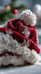 Classic Red Velvet Santa Hat