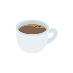 steaming cup of coffee white mug café hot drink latte emoji symbol sign icon vector illustration isolated flat