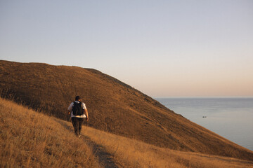 walking on the mountain