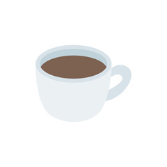 steaming cup of coffee white mug café hot drink latte emoji symbol sign icon vector illustration isolated flat