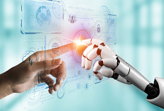 An AI assistant operates a futuristic command center, managing a global technology platform. The system provides intelligent data security and network administration. Fermion