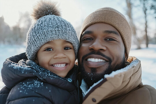 Smiling parent with happy child outdoors during a peaceful picnic in nature on sunny day, generative ai