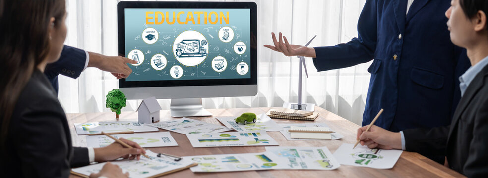 E-learning website with sofware for student to study online on the internet network brisk