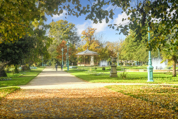 Jardin Public Automne Parc Thabor