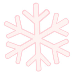 Pink Snowflake Elements