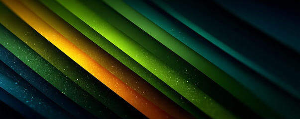 abstract green background with diagonal stripes vector presentation template,