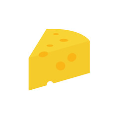 block of cheese wedge holes slice cheesy food swiss gouda emmental delicious emoji symbol sign icon vector illustration isolated flat