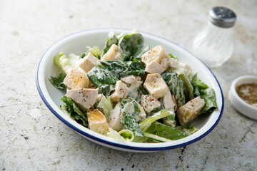 Caesar salad with chicken