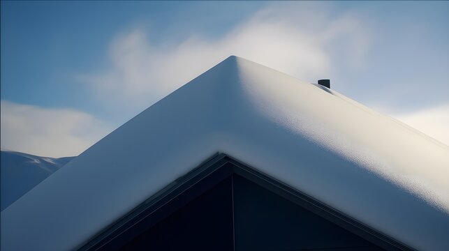 Sunlight on Snowy Roof - Powered by Adobe