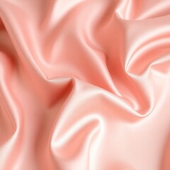 Soft Blush Pink Satin Glossy Surface Delicate Draping Elegant Luxury Fabric Texture Material