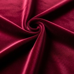 Luxurious Burgundy Velvet Material Rich Plush Texture Deep Folds Elegant Fabric Background
