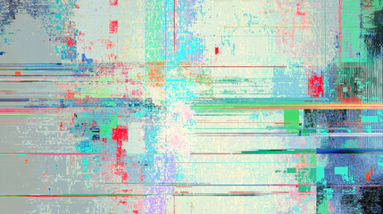 Cyber Glitch Pixel Noise Texture
