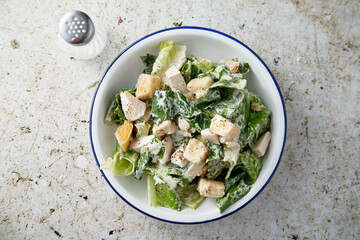 Caesar salad with chicken