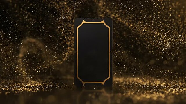 Elegant black and gold voucher template blank card design premium promotion background