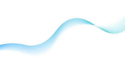 Obraz premium blue Wave with lines created using blend tool Abstract blue wave lines, Deep blue and teal sea water flow. Isolated border, decorative design element. Blue lines vector illustration. Curved wave,