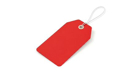 Fototapeta premium Red tag price tag sale tag blank tag retail tag product tag isolated tag