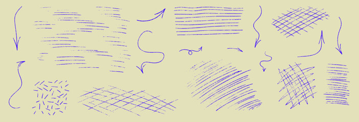 Textured crayon marks set a kid mood over a light grid, repeating check touches while crayon strokes form a warm kid aesthetic with balanced check and arrow