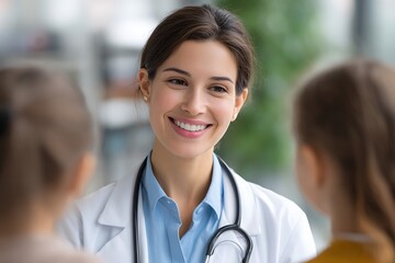 Portrait of a female doctor listening patiently to a patient