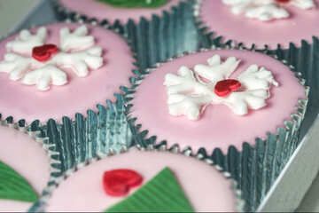 cupcake with pink frosting