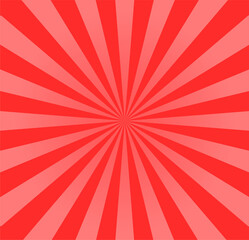 red sunburst background