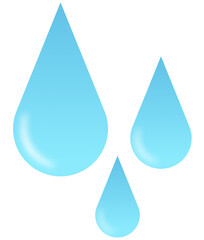 blue water drop