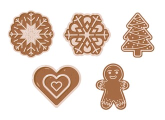 Christmas gingerbread cookie set