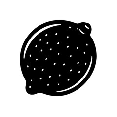 Dark minimalist lemon silhouette icon with subtle embossed texture and glowing edge, perfect for modern web design, app interfaces, digital graphics, and sleek branding elements