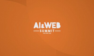 logotype abstract graphic EPS vector design of annual event summit and title made for Technology and AI theme