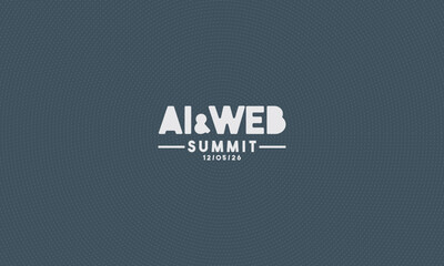 logotype abstract graphic EPS vector design of annual event summit and title made for Technology and AI theme