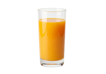 Refreshing glass of vibrant orange juice, perfect for healthy lifestyle blogs and nutritional product marketing, a symbol of vitality and well-being