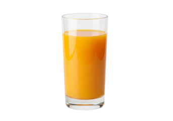Refreshing glass of vibrant orange juice, perfect for healthy lifestyle blogs and nutritional product marketing, a symbol of vitality and well-being