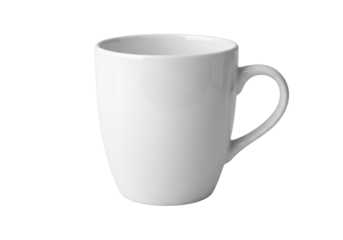 Start your day with a fresh cup in this stylish white mug, perfect for showcasing branding or product designs, ideal for coffee and tea lovers everywhere