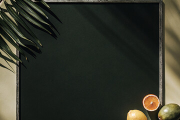 blackboard with chalk on a blackboard