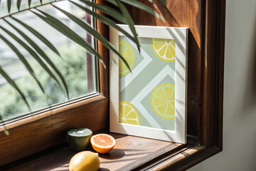 orange juice in the kitchen