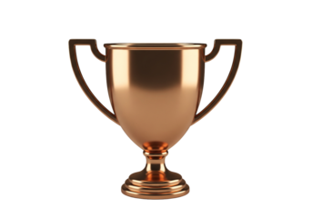 Celebrate success with this stunning, gleaming bronze trophy, perfect for awards, recognition, and achievement visuals that inspire and motivate your audience
