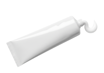 Squeezable tube for beauty products or toothpaste with a clean, modern aesthetic making it ideal for skincare, cosmetics, or personal care promotions