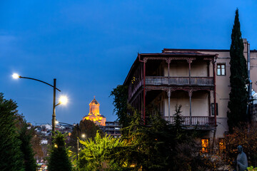 Historical center of old Tbilisi, Georgia