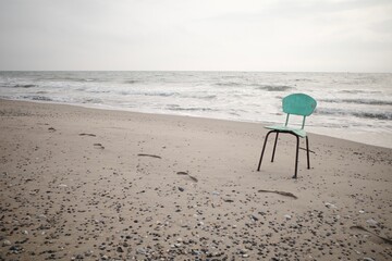November 17, 2025, Odessa region, Ukraine: An abandoned Black Sea beach during the war