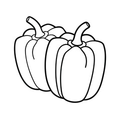 Vector illustration of a fresh, ripe orange pumpkin for autumn or Halloween harvest