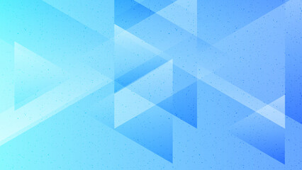 Abstract creative geometric shape on gradient light blue background illustration.