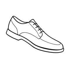 Vector illustration of a pair of casual leather men's footwear, including sport sneakers, boots, and ice skates