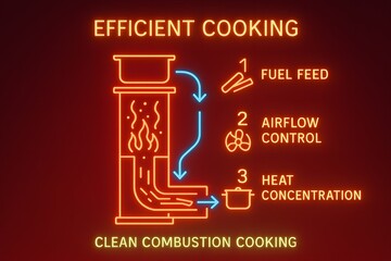 Rocket Stove Infographic for Efficient Outdoor Cooking and Survival Skills