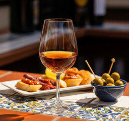 Naklejka premium Spanish Tapas and Sherry